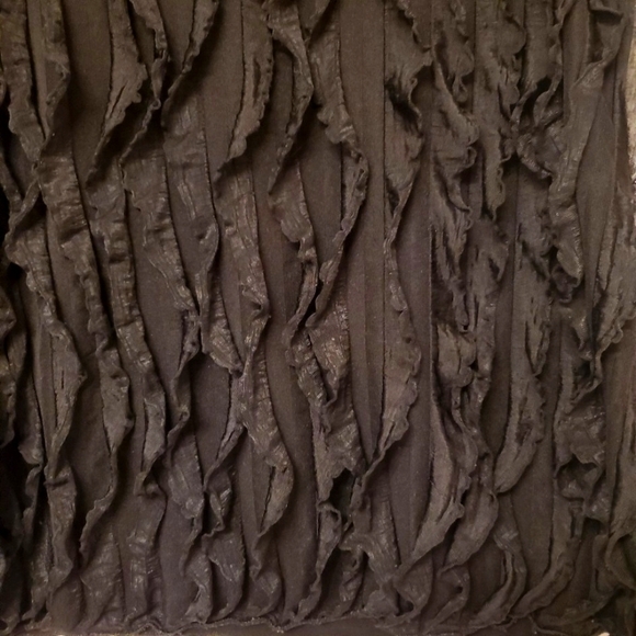 REITMANS Y2K FRINGE TANK TOP SLEEVELESS CASUAL STRETCH BLACK WOMENS LARGE - Picture 2 of 5